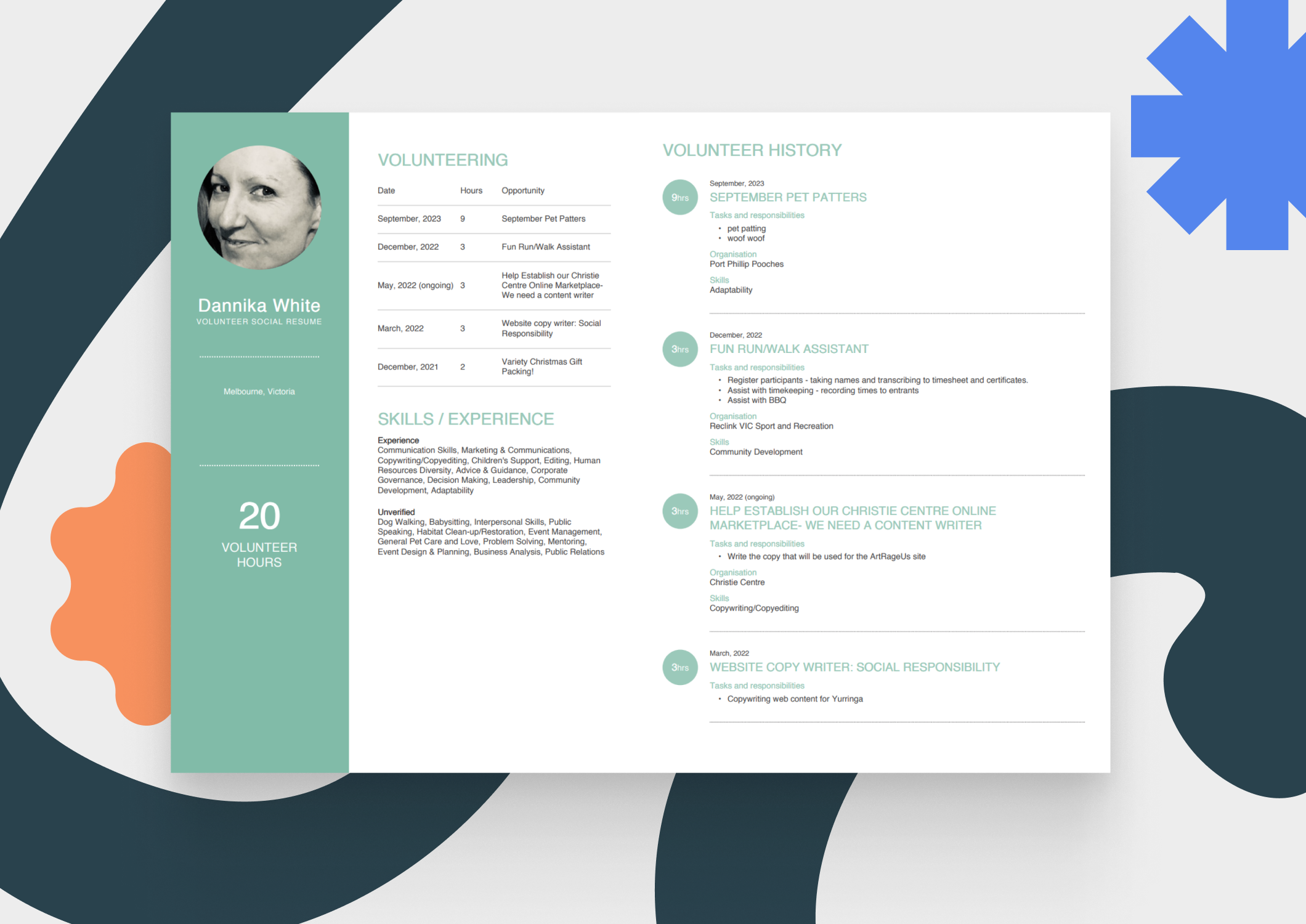 Volunteer Social CV: What is it? Why have one?